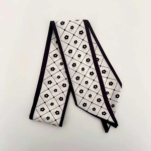 Square Silk Fashion Chain Key Tassel Scarf Versatile Neckerchief Hair Band Bag Strap Ribbon <b>Accessory</b>-Skin-Friendly & Durable - Product Image 5