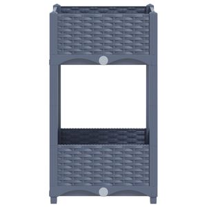 Pots et jardinières surélevés en polypropylène bleu gris 15,7 po x 15,7 po x 28,0 po - Product Image 4