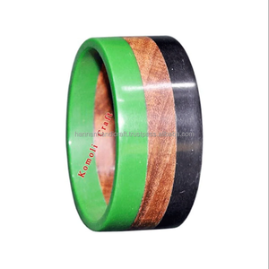 Bracelet jonc rond en résine fait main en alliage pour femme, bijoux à prix abordable avec motif floral - Product Image 3