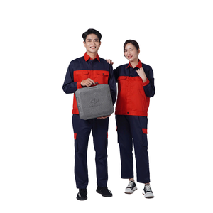 Durable Cotton Anti Shrink Workwear <b>Uniforms</b> High Quality Khaki Fabric Breathable Safety <b>Construction</b> Workwear 4SU - Product Image 5