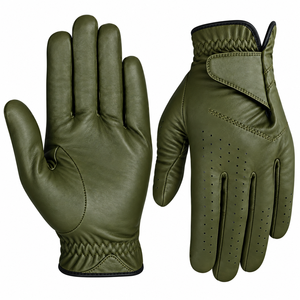Guantes de Golf Deportivos para Zurdos de Último Diseño, con Logotipo Personalizado Impreso, Transpirables, de Cuero Cabretta, con Correa Ajustable - Product Image 2