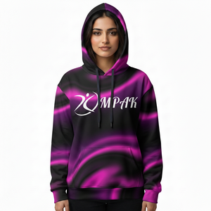 เสื้อฮู้ดดี้โอเวอร์ไซส์สไตล์โมเดิร์นสำหรับทุกเพศ พร้อมลายพิมพ์แบบซับลิเมชั่นเนียนสวย เหมาะสำหรับแฟชั่นสตรีทในชีวิตประจำวัน - Product Image 1