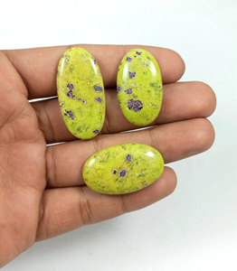 Lot en gros de cabochons en quartz atlantisite naturel de qualité supérieure, opaques, taille personnalisable, pour la fabrication de bijoux - Product Image 2