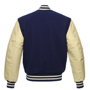 OEM Men’s Anti-Wrinkle Pro-Style Custom Varsity <b>Jacket</b> Casual Slim-Fit Zipper <b>Jacket</b> with Stand Collar - Product Image 2