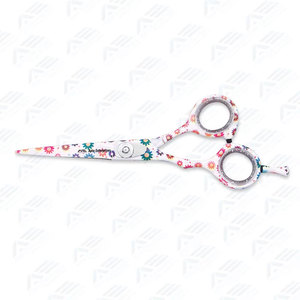 Barber Scissors Stainless Steel Fancy Scissors European Vintage <b>Floral</b> Design Strong Blades Multi-Purpose Custom Made - Product Image 2