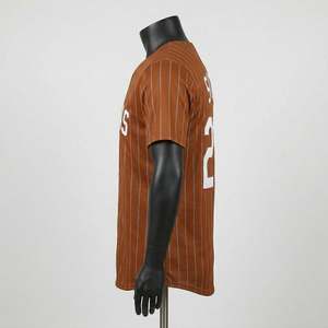 Pakistan Made Wholesale Best Quality Unisex Baseball Jersey with Printed Design Full Button 100% Polyester Jersey - Product Image 2