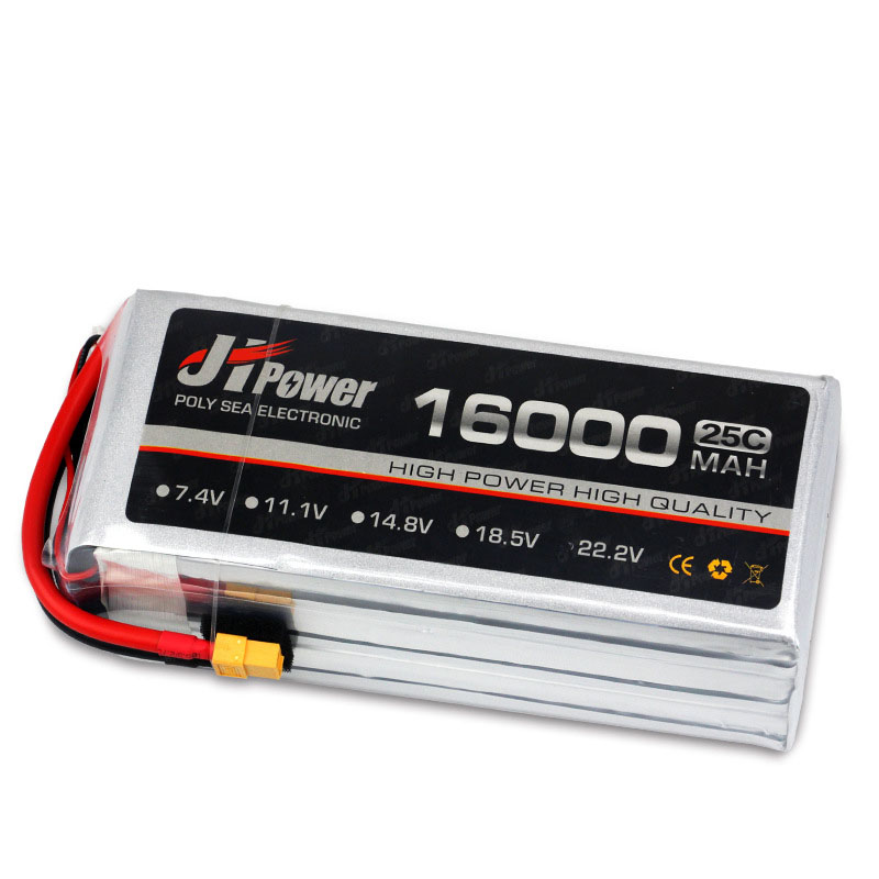 16000 мАч 4S 25C LiPo аккумулятор для радиоуправляемого летательного аппарата для дрона с фиксированным крылом электрический молоток и защита растений