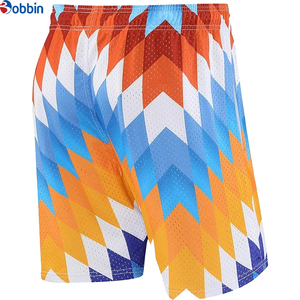 Pantalones Cortos Deportivos Cómodos para Hombre, Pantalones Cortos de Verano con Estampado Personalizado, Color Sólido, Sublimación, Malla, Ropa de Playa, Cintura Elástica - Product Image 6