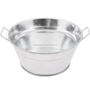 Bañera galvanizada natural con mango lateral, 6 pulgadas - Product Image 1