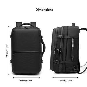 Luggage <b>Wheel</b> Vacuum Backpack Removable Air <b>Bag</b> Durable Oxford Waterproof Business Outdoor Auto Compress Integrated Pump Carry - Product Image 3