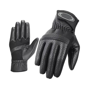 Gants de moto respirants pour l'hiver, gants en cuir pour moto avec écran tactile et motif imprimé pour la course à moto - Product Image 3