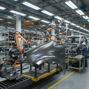 Nuevos Guardabarros Delanteros Izquierdo y Derecho Originales de Acero para Lancia Musa 2004-2012 (N.º de Pieza 51732283) - Product Image 1