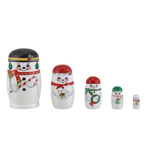 Collection de personnages festifs en bois de pin faits à la main - Décoration en gros - Product Image 2
