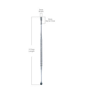Vente en gros pour la distribution au détail : Cure-oreilles double-embout pour massage, facile à nettoyer, avec rainures antidérapantes - Product Image 2