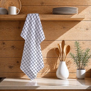 70x50cm <b>Kitchen</b> <b>Towels</b> Yarn Dyed Checkered pattern soft Quality 100% cotton <b>kitchen</b> <b>towel</b> organic <b>kitchen</b> <b>towel</b> - Product Image 1