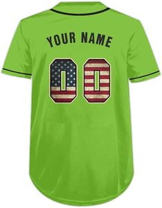 Camiseta de Béisbol Personalizada al por Mayor, de Manga Corta, 100% Poliéster, Sublimada, para Hombre y Jóvenes, con Botones, para Equipos - Product Image 2