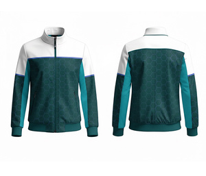 Chaqueta con Cremallera Sublimada Personalizada al por Mayor, Ropa Deportiva para Correr y Hacer Ejercicio, Cálida, Transpirable y de Secado Rápido |   Tallas Hombre Mujer Juvenil - Product Image 5