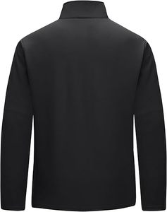 Wholesales Men Winter Outdoor Casual Stand Collar Solid Zipper Sport <b>Coat</b> Waterproof Windproof Fleece <b>Lined</b> Fashion Jackets - Product Image 2