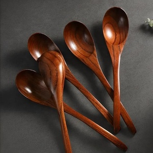 Juego de Cucharas de Cocina de Madera de Palisandro Hechas a Mano, Acabado Liso y Duradero, Resistentes al Calor, Ideales para Remover, Servir y Uso Diario en la Cocina del Hogar - Product Image 5