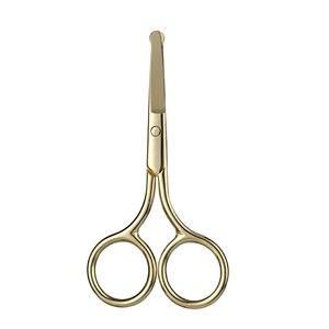 Ciseaux à sourcils professionnels plaqués or, pointe fine, pince à sourcils de luxe, design durable, ciseaux à sourcils avec clip personnalisé - Product Image 4