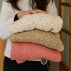 Ready to Ship Stock Lot Women Winter Wear 100% Acrylic Sweater Long Sleeve Knitwear Pullover Wholesale <b>Clothes</b> <b>Bundle</b> 100pcs MOQ - Product Image 2