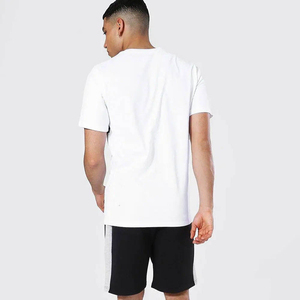Ensemble classique homme en coton à manches courtes, t-shirt col rond et short assorti, style décontracté d'été, séchage rapide, logo personnalisé OEM - Product Image 6