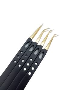 Pinzas para Pestañas Antiestáticas de Precisión con Logotipo Personalizado, Punta Suave, Diseño Atractivo, Pinzas Profesionales de Acero Inoxidable - Product Image 3