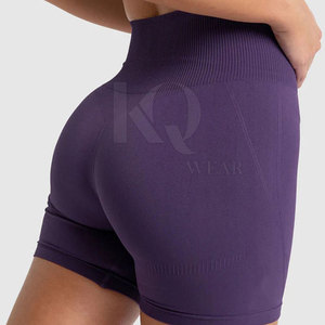 Pantalones Cortos Deportivos Transpirables de Spandex/Poliéster para Mujer, Cintura Alta, Cómodos para Gimnasio, Yoga, Running y Fitness - Product Image 6