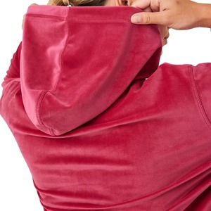 Conjunto de Chaqueta de Velour con Cierre Completo y Cuello, y Pantalones Jogger, Tela Suave de Felpa, Bolsillos Laterales, Cintura con Cordón Ajustable, Chándal de Velour - Product Image 3