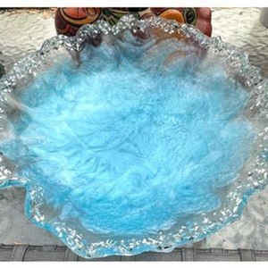 Epoxy resin handmade <b>decorative</b> fruit bowl glossy finish modern <b>kitchen</b> decor centerpiece unique gift <b>item</b> - Product Image 5