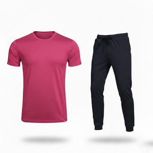 Ensemble de survêtement à capuche pour homme, gris, manches longues, rayé, décontracté, respirant, en polyester et coton, pour l'automne, avec fermeture éclair et poches latérales - Product Image 6