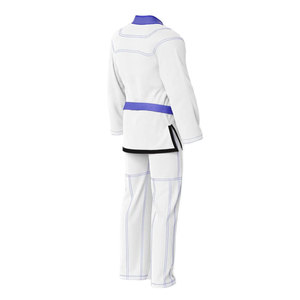 Ensembles d'uniformes de Taekwondo personnalisables avec logo, en polyester/coton, séchage rapide, design résistant, option ceinture - Product Image 3