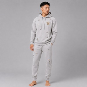 Ensemble de jogging personnalisé effet vieilli avec une construction durable, un look élégant et des solutions de production en marque blanche disponibles - Product Image 3