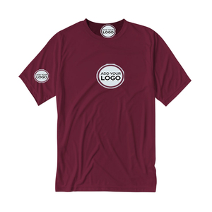 T-shirts pour hommes, coupe athlétique, mélange de trois tissus, super doux, extensibles, pour le sport, la gym, l'entraînement, avec logo personnalisé imprimé - Product Image 1