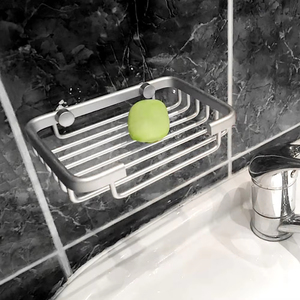 Professional Soap Dishes Stainless Steel Wall-Mounted <b>Shower</b> Soap Holder Fashion Bathroom <b>Storage</b> Box Container Top Good Quality - Product Image 5