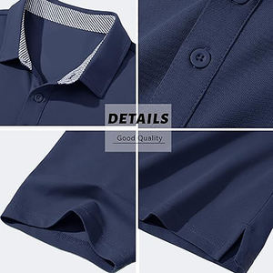 Polos casuales personalizados de talla grande para hombre, 100% algodón, opciones de bordado y logotipo, altamente recomendados, polos cómodos. - Product Image 6