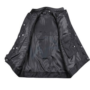 Chaleco de Cuero Estilo Clásico Casual para Hombre, Sin Mangas, con Cierre, Transpirable, Versátil, para Motociclismo, Trabajo y Actividades al Aire Libre - Product Image 3