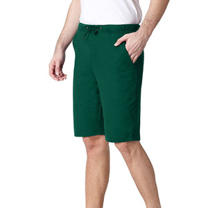 Pantalones Cortos de Algodón Verde para Hombre, Tela Suave 100% Algodón, Calidad de Marca, Pantalones Cortos Urbanos para Hombre, Pantalones Cortos Esenciales para Hombre con Logotipo Personalizado - Product Image 1