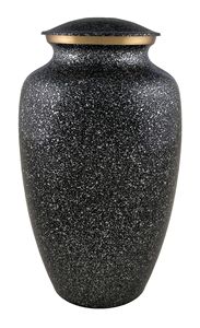 Urna Funeraria Clásica Color Pizarra Oscura, Urna de Metal para Cenizas de Adultos, Estilo Americano/Europeo - Product Image 3