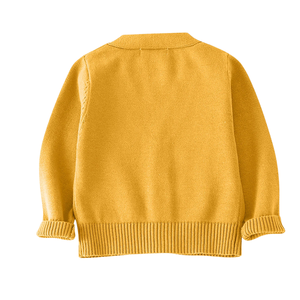 Cardigan en tricot de coton pour enfants, boutonné sur le devant, à manches longues, haut décontracté, personnalisable OEM, tricot confortable pour garçons - Product Image 6