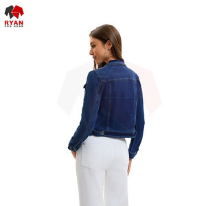 Ryan Pro Gear <b>Customized</b> <b>Denim</b> <b>Jacket</b> For Women Breathable and Comfortable Fabric with <b>Customized</b> Logo OEM Design - Product Image 2