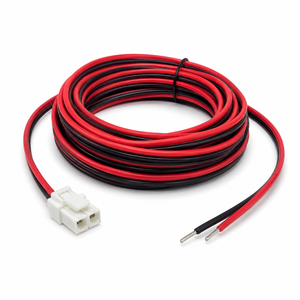 Éclairage LED, faisceau de câblage à verrouillage femelle blanc 2, 3, 4, 5, 6, 8 broches, 20, 22, 24, 26 AWG, avec connecteur d'alimentation rouge et noir pour alimentation CC - Product Image 1