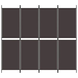 ฉากกั้นห้องผ้าสีน้ำตาล 4 แผง ขนาด 78.7"x70.9" พร้อมฉากกั้น - Product Image 3