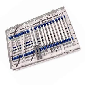 Kit d'instruments chirurgicaux professionnels pour implants dentaires, en acier inoxydable, avec cassette de stérilisation - Product Image 4