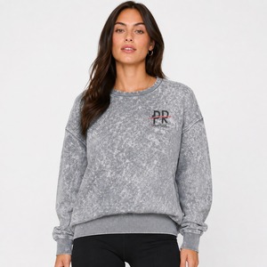 Sweat-shirts 100 % coton délavés pour femmes, coupe-vent, tendance streetwear, services OEM - Product Image 1