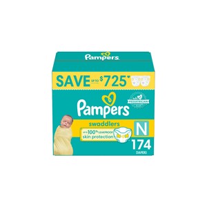 Pañales Pampers Swaddlers Overnight de fábrica, extra absorbentes, tallas 3, 4, 5 y 6, con 12 horas de protección contra fugas para quienes duermen profundamente. - Product Image 4