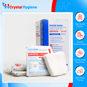 Fabriqué en Inde, qualité supérieure, 100% coton pur, tampons chirurgicaux Crysto T-17, tampons de gaze chirurgicale standard pour utilisation en chirurgie générale - Product Image 6
