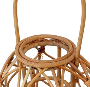 Lanterne en rotin vintage en forme de poire, support de bougie unique, abat-jour portable suspendu pour hôtel et restaurant - Product Image 2