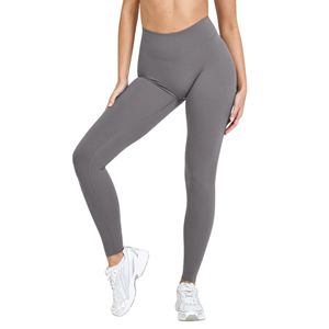 Leggings de yoga para mujer con cintura alta elástica cruzada, sin costura frontal, efecto reloj de arena, control de abdomen, levantamiento de glúteos, suaves y moldeadores. - Product Image 2