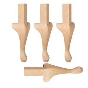 Pieds de canapé modernes et simples en bois d'hévéa, durables, pré-percés, écologiques, pour hôpitaux, salons et ateliers - Product Image 4